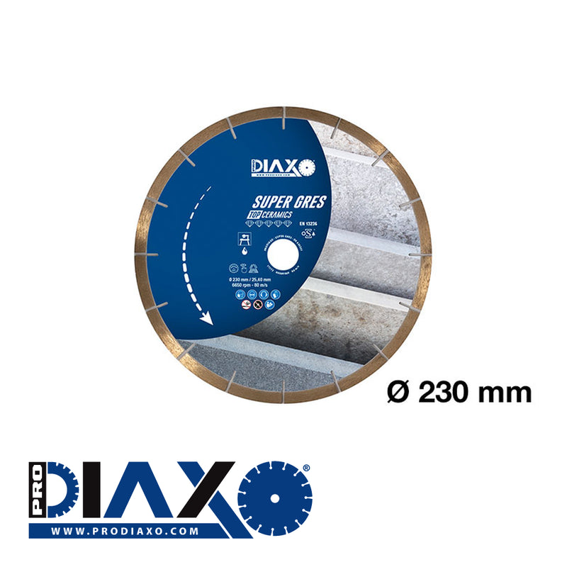 PRODIAXO ''SUPER GRES'' (à eau) - 230 x 25,4 mm / TOP-Ceramics - Normal core