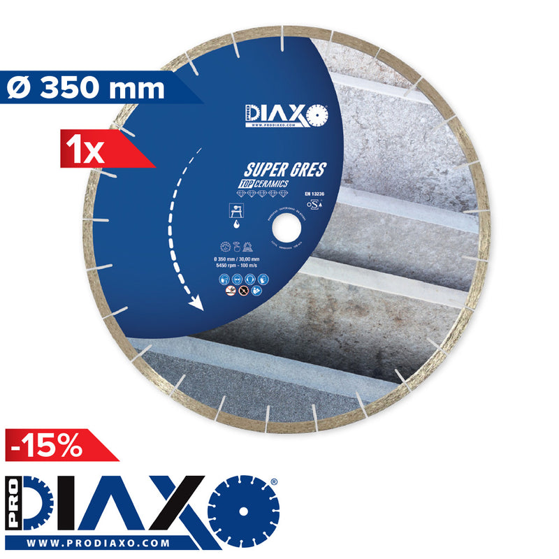 PRODIAXO ''SUPER GRES'' (à eau) - 350 x 25,4 mm / TOP-Ceramics - Sandwich core