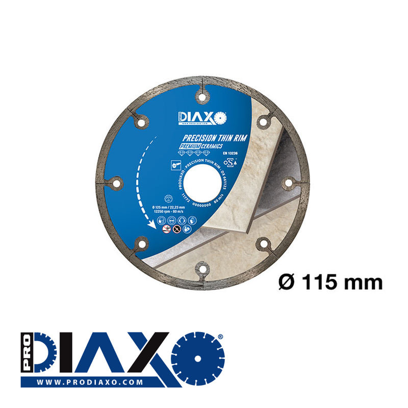 PRODIAXO PRECISION 'NEW' THIN RIM (SLOT) - 125 x 22,2 mm / PREMIUM-Ceram.
