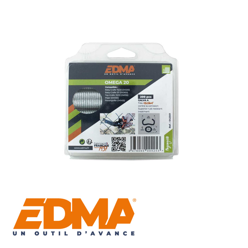 Agrafes "OMEGA – galva – box