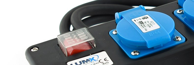 Bloc multiprises de chantier 4 prises avec interrupteur