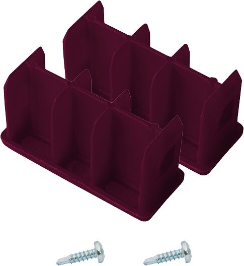 Corda embout de tête 64x25 mm, violet (paire)