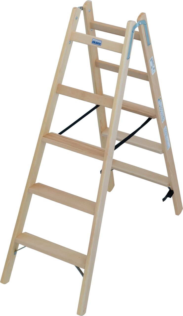 Stabilo bois échelle double marches/échelons 2x5