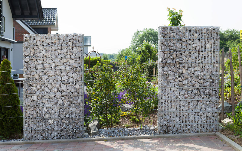 Gabion Jumbo avec poteaux – Galvanisé