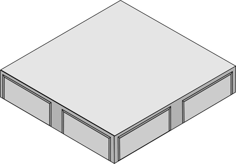 Dalles gehweg 40/40/5 cm gris