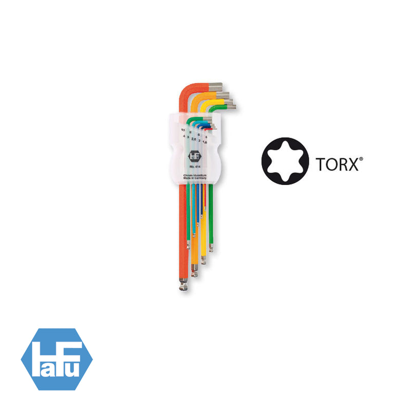 Clés mâles Spectral avec chapeau TORX TX9-TX40, 8 clés