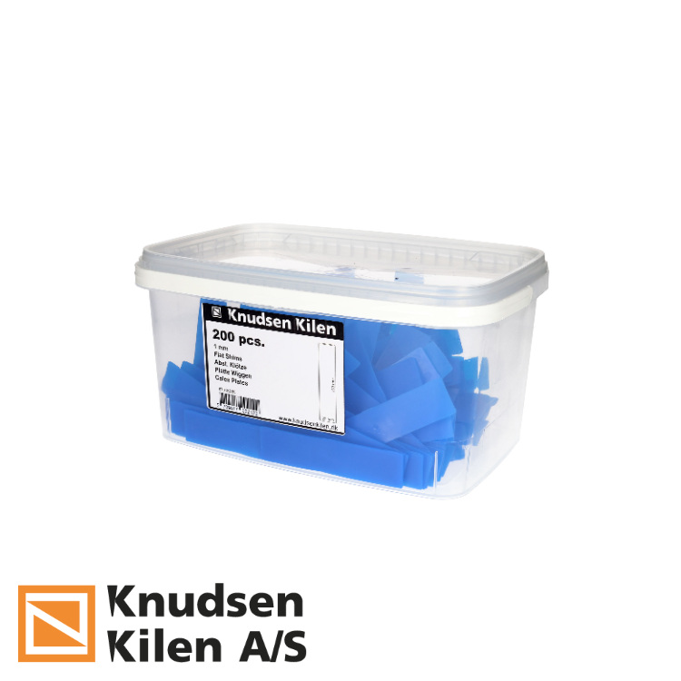 Cales plat - BLEU - 100x22x1mm - par 200 st
