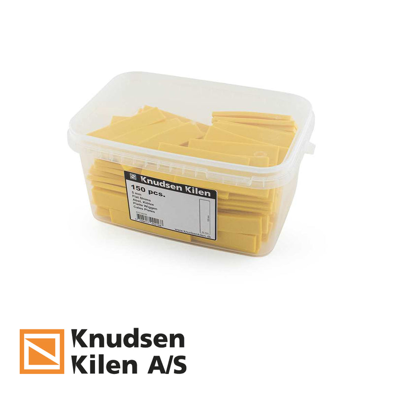 Cales plat - JAUNE - 100x22x5mm - par 150 st