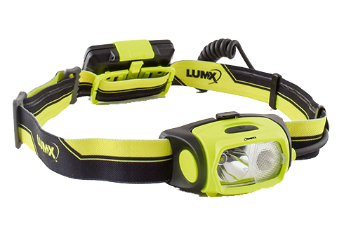 LED lampe frontale TCT-375B / 375lm / IP64 (incl 3 x AA Duracell)