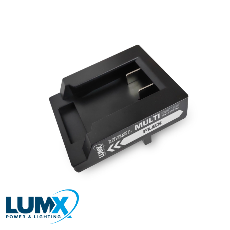 Adaptateur pour batterie FLEX / LUMX M-série + Galaxy Multi-Battery Hybrid