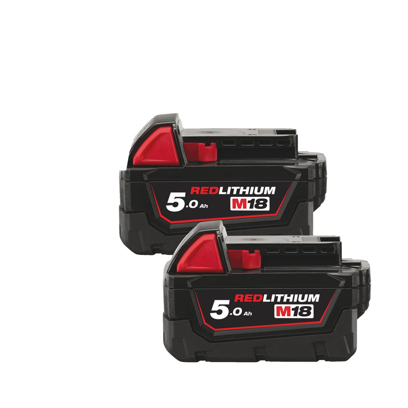 Pack de 2 batteries M18 5,0 Ah (M18 B52) – Milwaukee