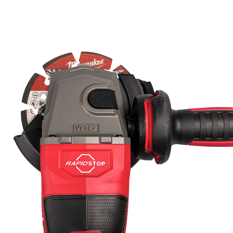 M18 FUEL™ Meuleuse d'angle 125mm avec interrupteur coulissant et frein – M18 FHSAG125XB2