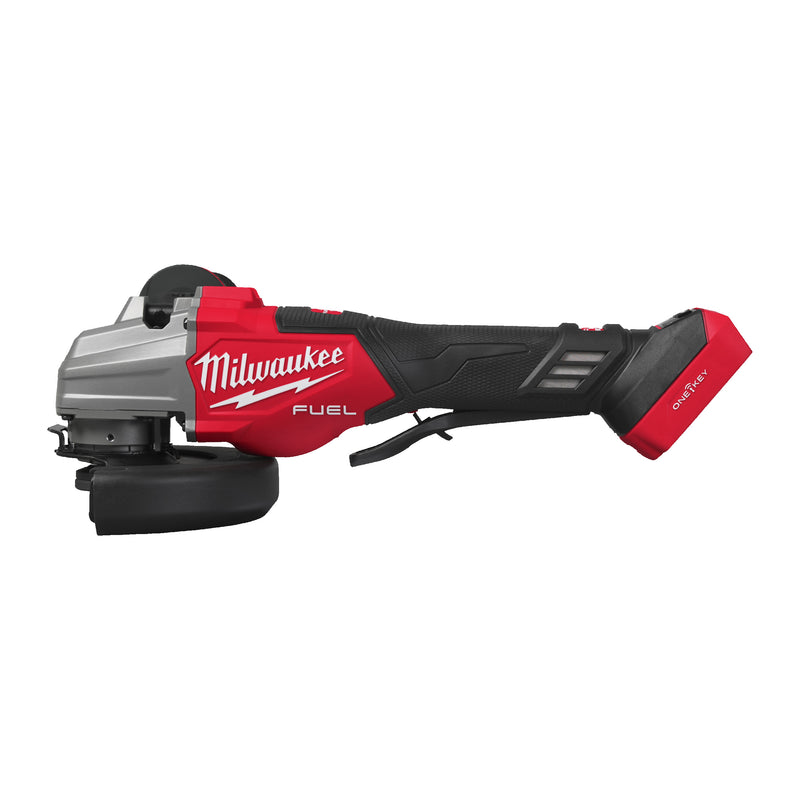 Meuleuse haute performance M18 FUEL™ de 125 mm avec fonction ONE-KEY™ et interrupteur à glissière – M18 FHSAGSVO125X