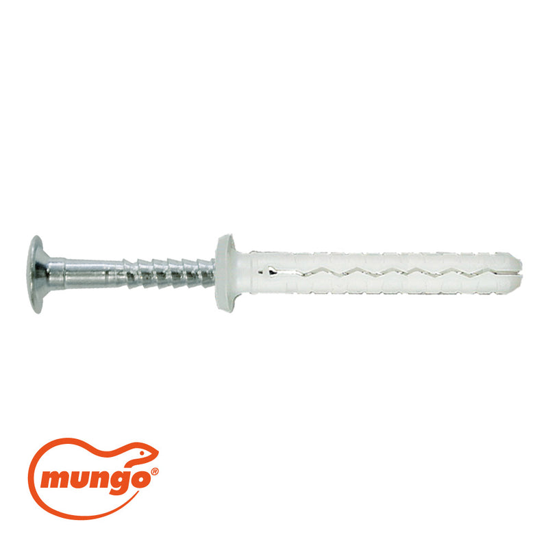 MNA-G cheville à clou 6x40 mm avec grande colerette POZI-2 par 100 pcs. /prix par boîte.