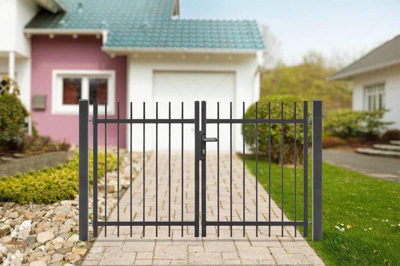 Portail battant Residenzen select BRIENZ+ 2 vantaux – DB 703 gris foncé