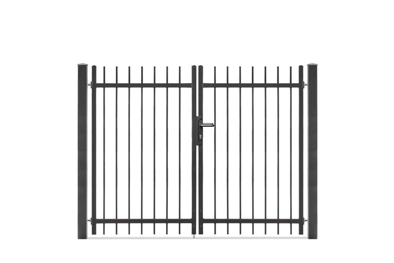 Portail battant Residenzen select BRIENZ+ 2 vantaux – DB 703 gris foncé