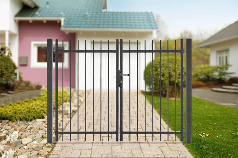 Portail battant Residenzen select BRIENZ+ 2 vantaux – DB 703 gris foncé