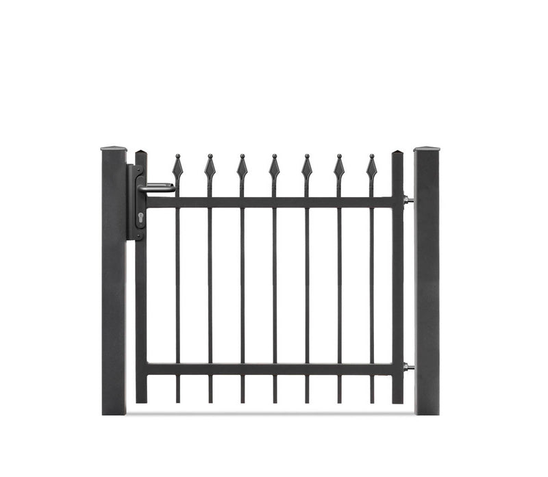 Portail battant Residenzen select ZERMATT+ 1 vantail – DB 703 gris foncé