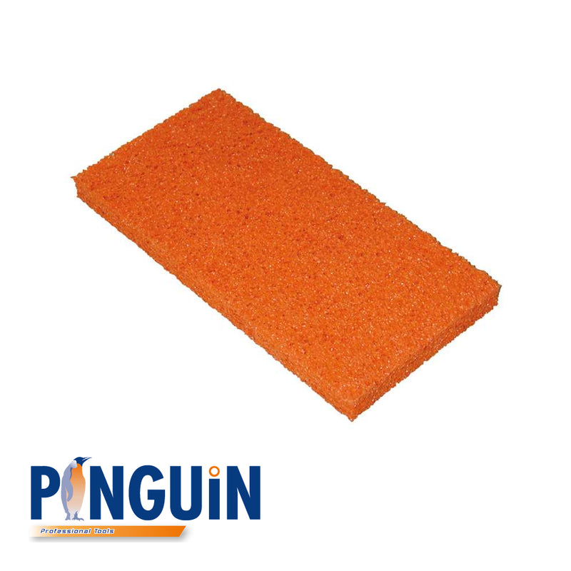 Semelle de rechange caoutchouc spongieux orange - 280 x 140 x 20 mm