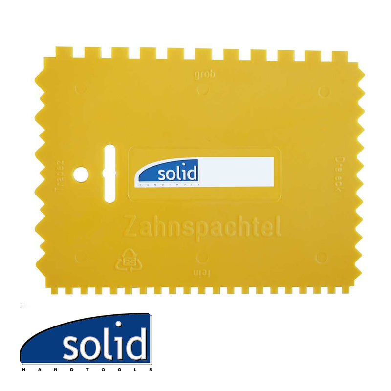 Couteau à colle en PVC, dentelée des 4 côtés