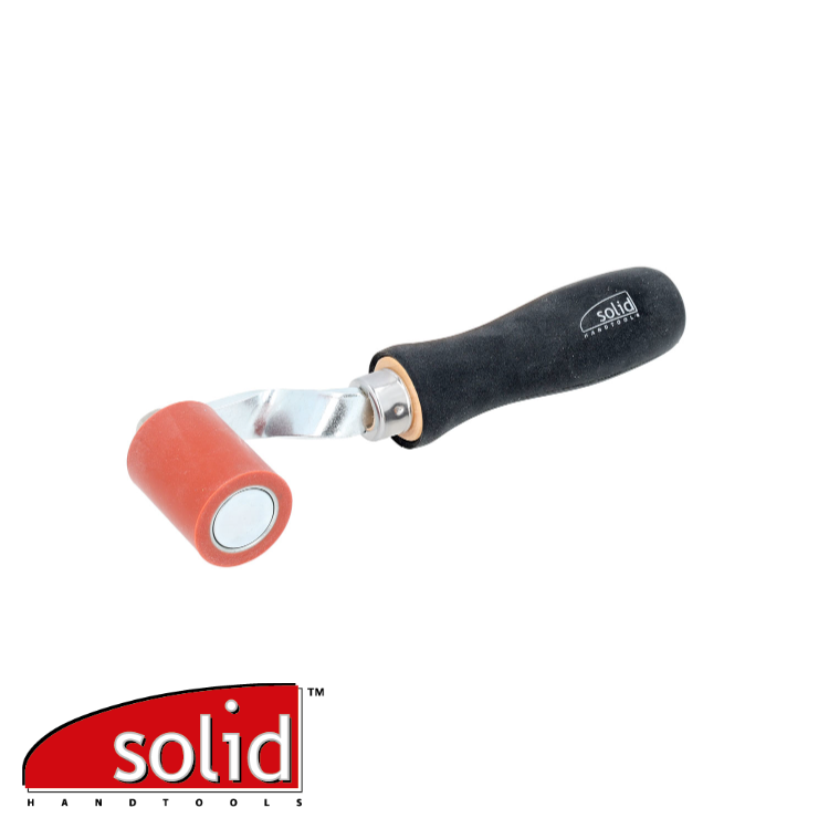 Rouleau de pression silicone - 45mm - Vue ouverte - poignée en caoutchouc