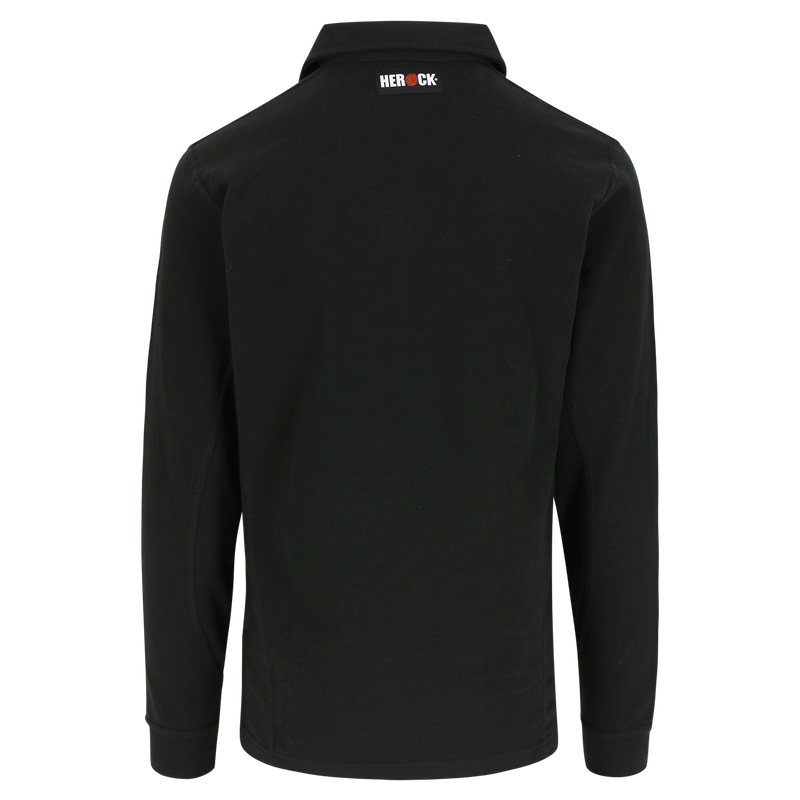 Troja polo manches longues noir L