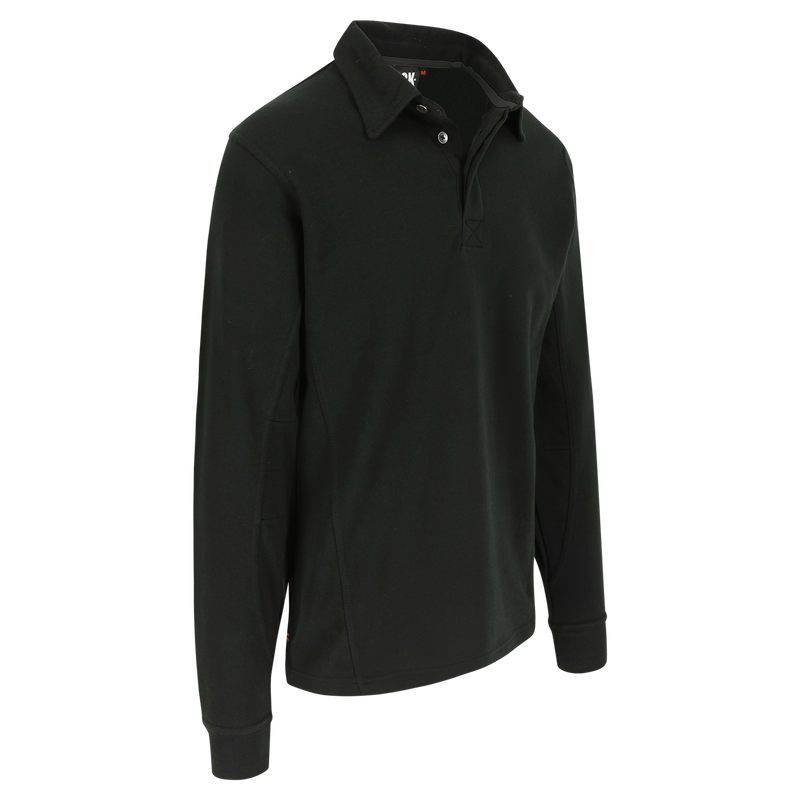 Troja polo manches longues noir L