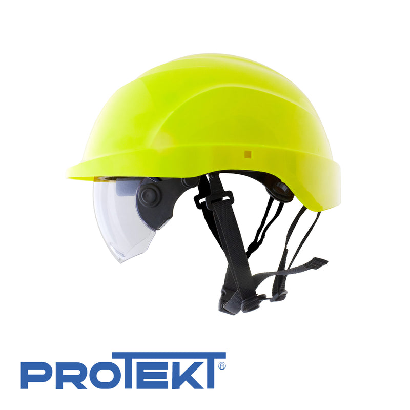 Casque de sécurité ATRA 20 - Blanc - ABS, avec visière, EN 397, EN 166, EN 50365
