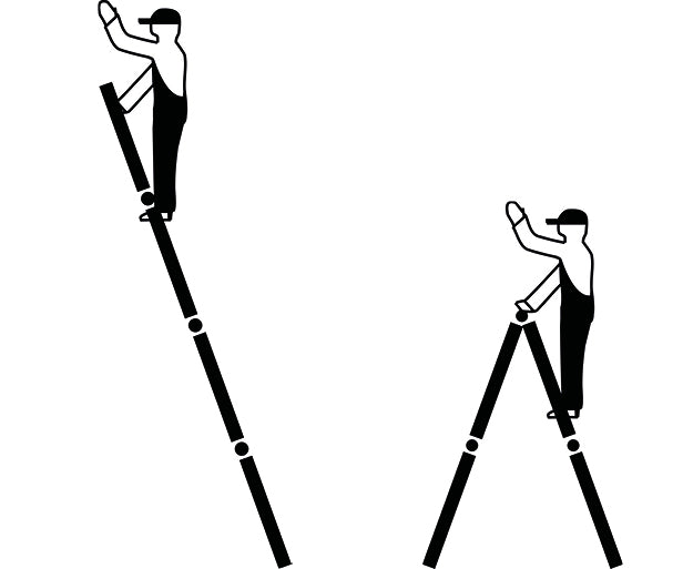 Stabilo échelle articulée universelle à échelons 4x4 échelons