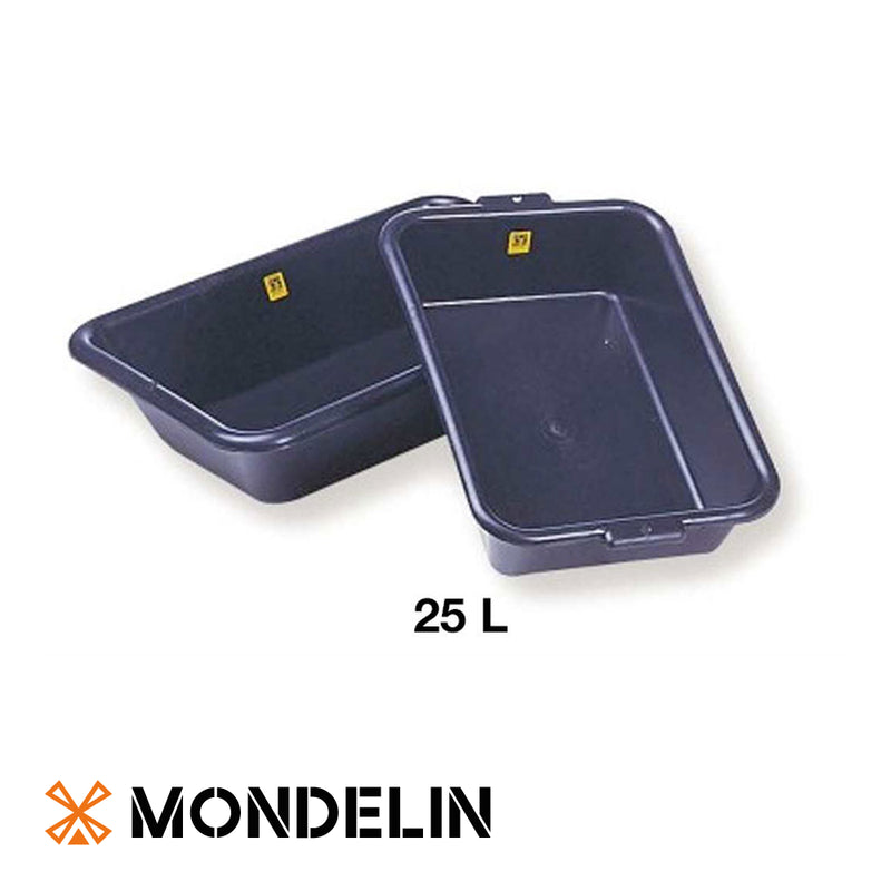 Auge à mortier, bac rectangulaire - PVC 25 L