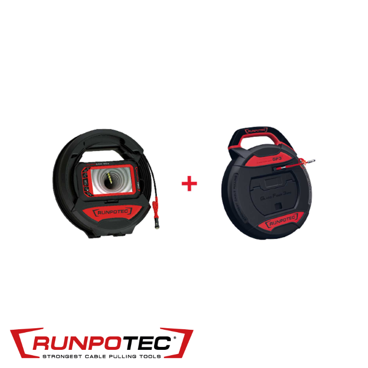 Tire-câble GF3 - 30m + Caméra d'inspection RC3 - 15m
