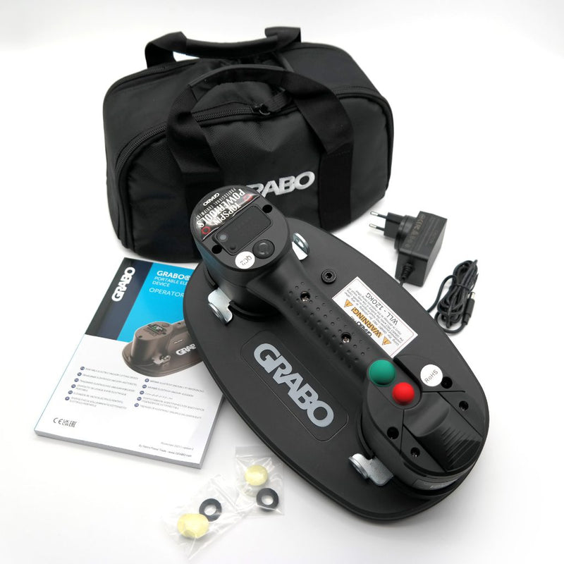 GRABO Pro ventouse électrique sur batterie – modèle 2025 – Sac de transport