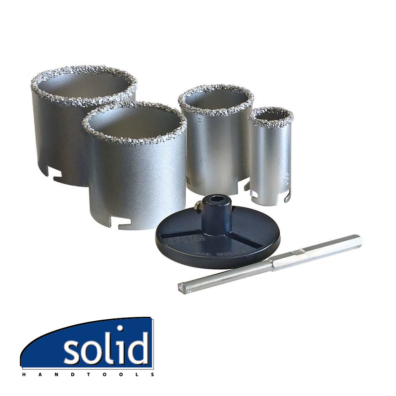 Set scies trépan au carbure - Ø 33, 53, 67, 73 mm