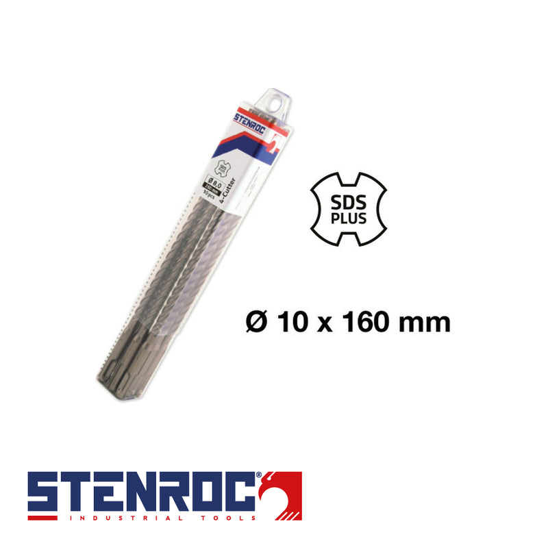 Stenroc SDS-Plus Premium 4-Cutter – prix par 10 pcs. (QP)