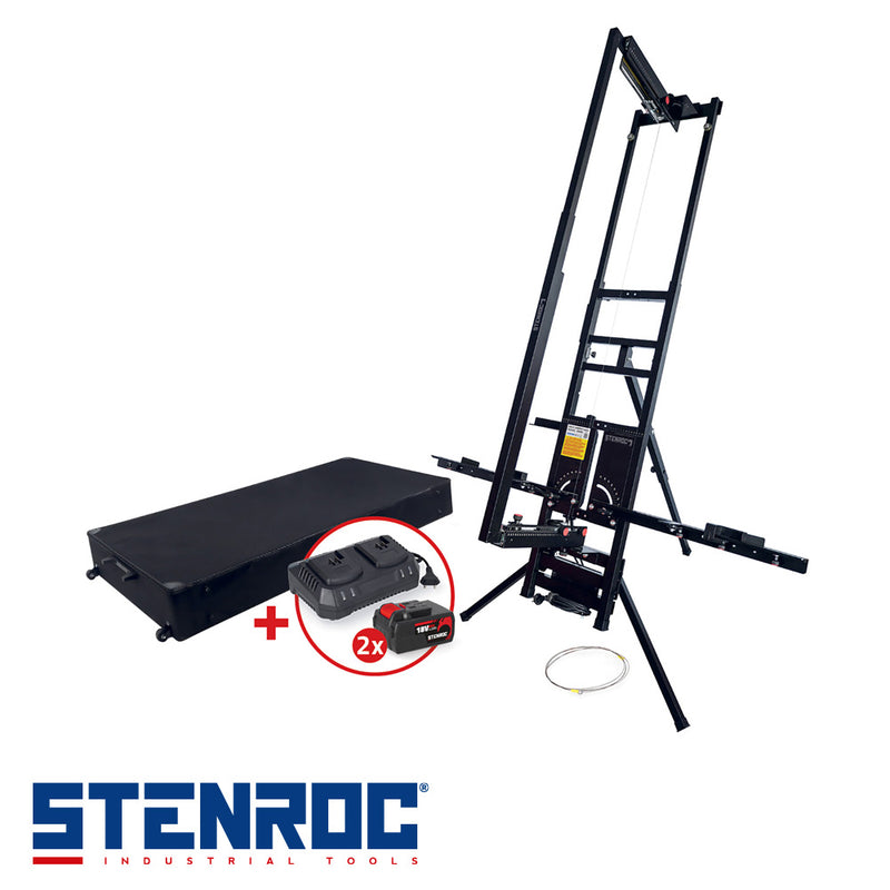 ISOCUT COMPACT HYBRID SET, table de découpe isolation 230V + (Incl. 2 x 4Ah 18V + adapteur)
