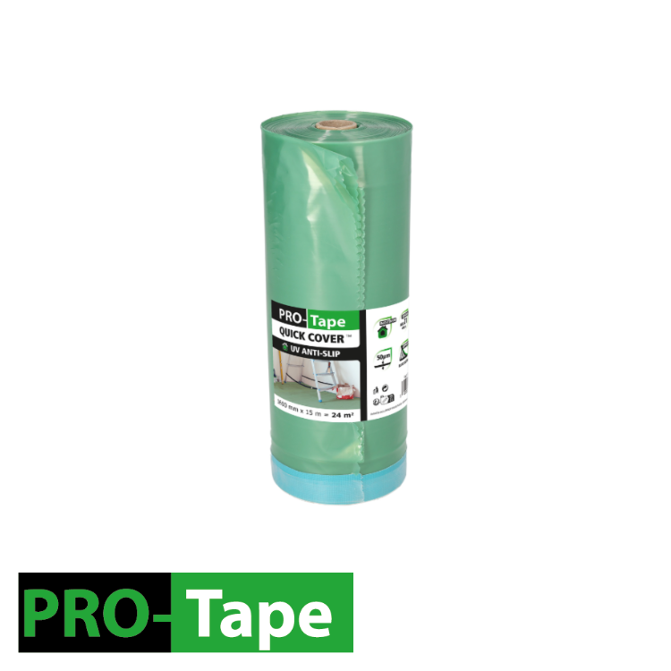 Film de masquage QUICK COVER - UV Anti-slip / In-Outdoor -1600 mm x 15 m