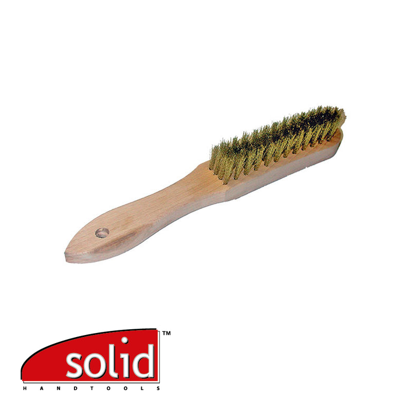 Brosse métallique laiton- 5 rangées