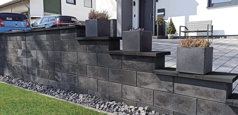 Trendline-mur final 50x25x20 cm gris ardoise nuance