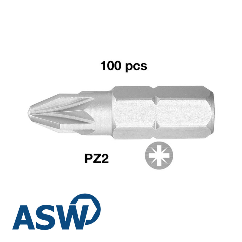 Bit 'Professional' - Pozidriv, PZ n° 2 x 50 mm - Prix par 100 pcs, emballé par 100 pcs