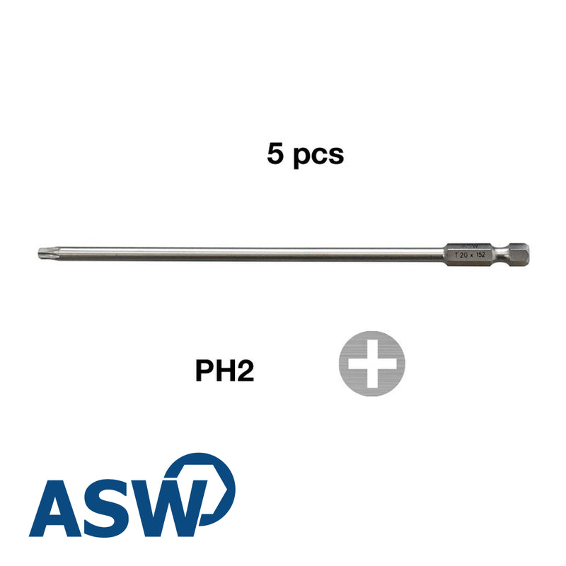 1020003454 - Bit PH 2 x 152mm - Prix par 5 pcs