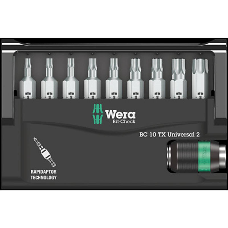 Wera jeux d'embouts torx rapidaptor