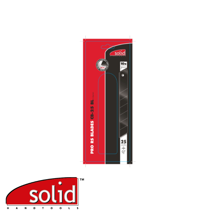 Lames sécables – PRO-RS noir – 10 pc. en distributeur