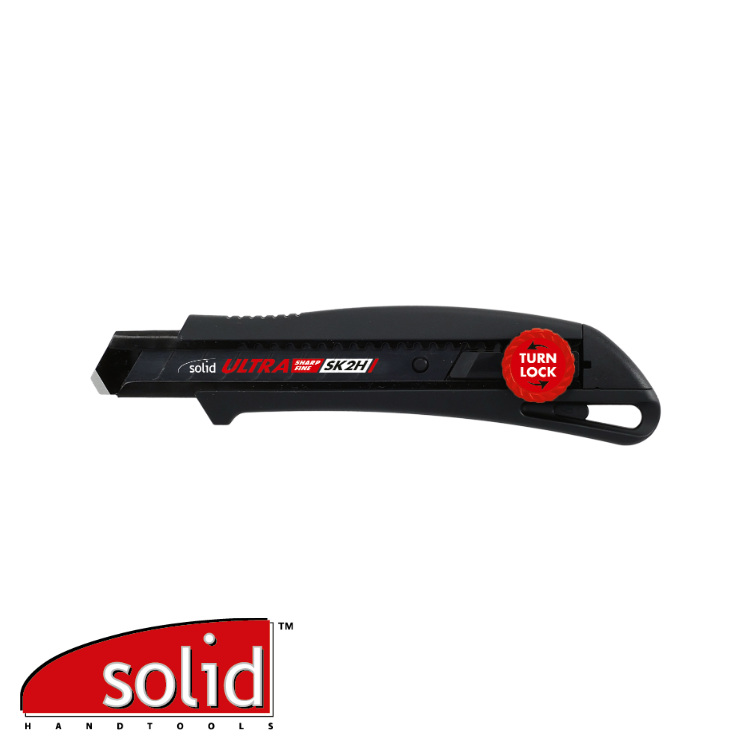 Cutter Turn-Lock - 18 mm - BLACK / Soft-Touch