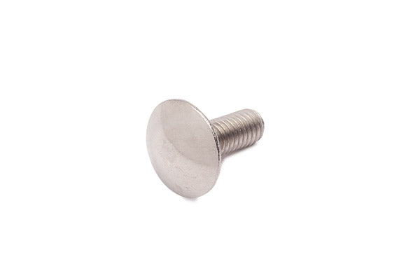 Vis à tête ronde plate M6 inox A2