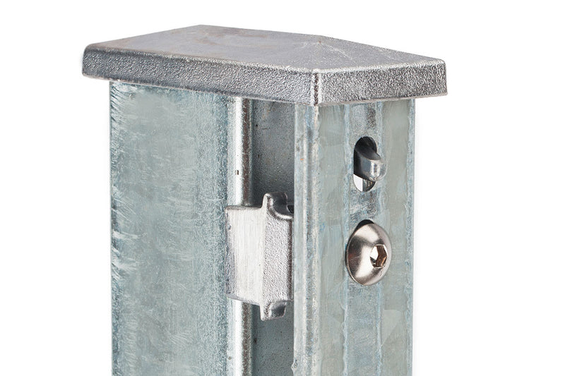 Poteau d'angle Q aluminium type XAA