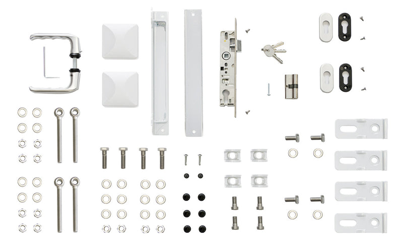 Kit d'accessoires VARIO compact pour portail 2 vantaux