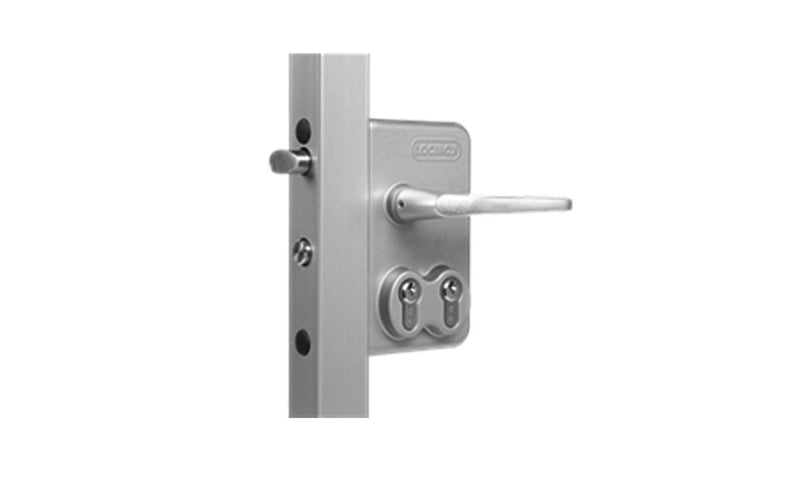 Serrure à double cylindre – Argent