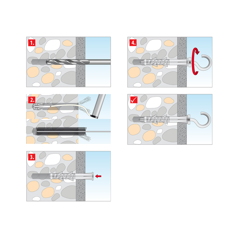 TOX Pirat 8/80 2 pc – chevilles à crochet