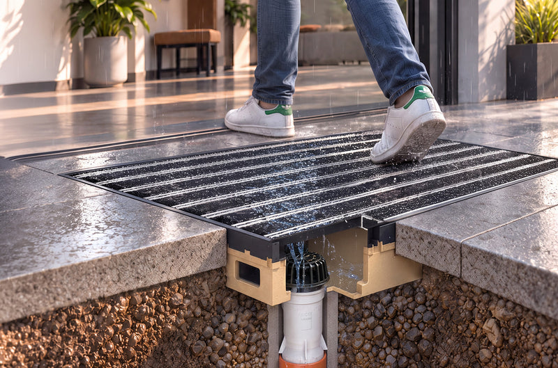 Cleanbox paillasson 100x50 feutre anthr