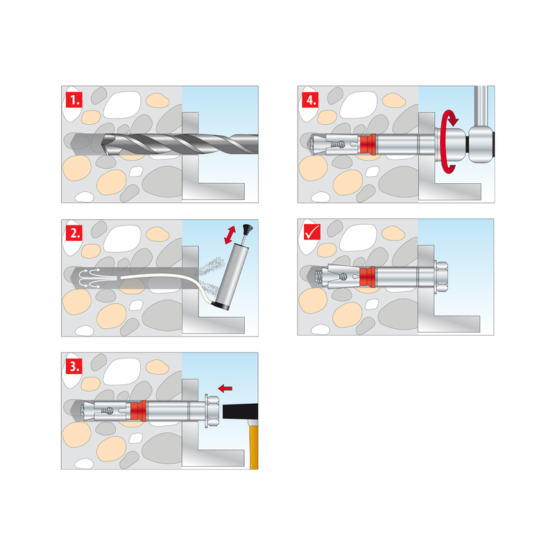 TOX Dual Force 1 50 pc – ancrage pour charges lourdes